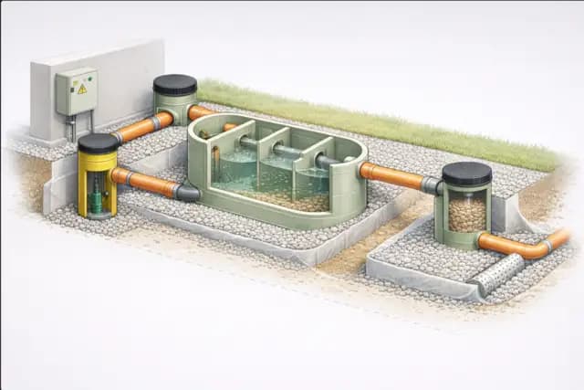 Система локальных очистных сооружений на объекте